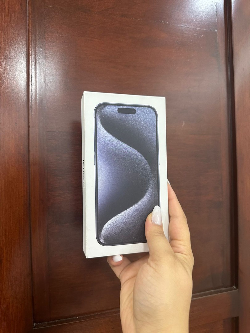 celulares y tabletas - IPHONE 15 PRO E-SIM 128GB BLUE TITANIUM CONDICION 10/10   2