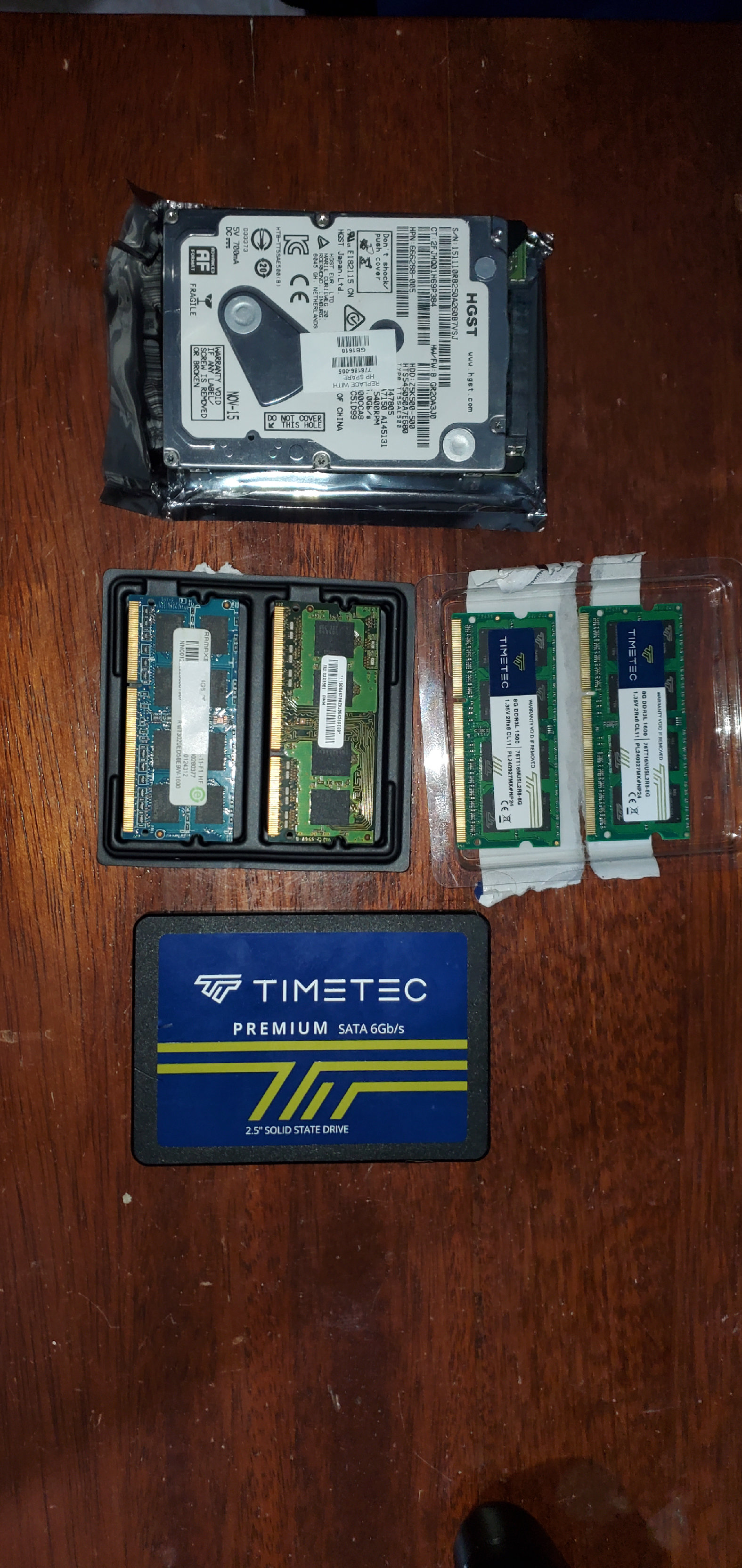 computadoras y laptops - Memoria Ram de laptop DDR3 - DISCOS DUROS SSD Y HDD = 1TB 3