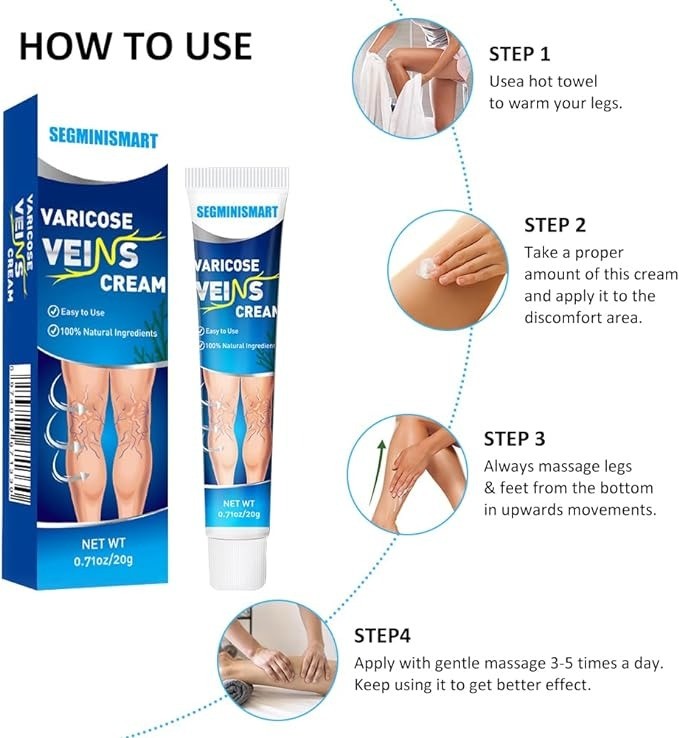 salud y belleza - CREMA PARA VENAS VARICOSAS	 1