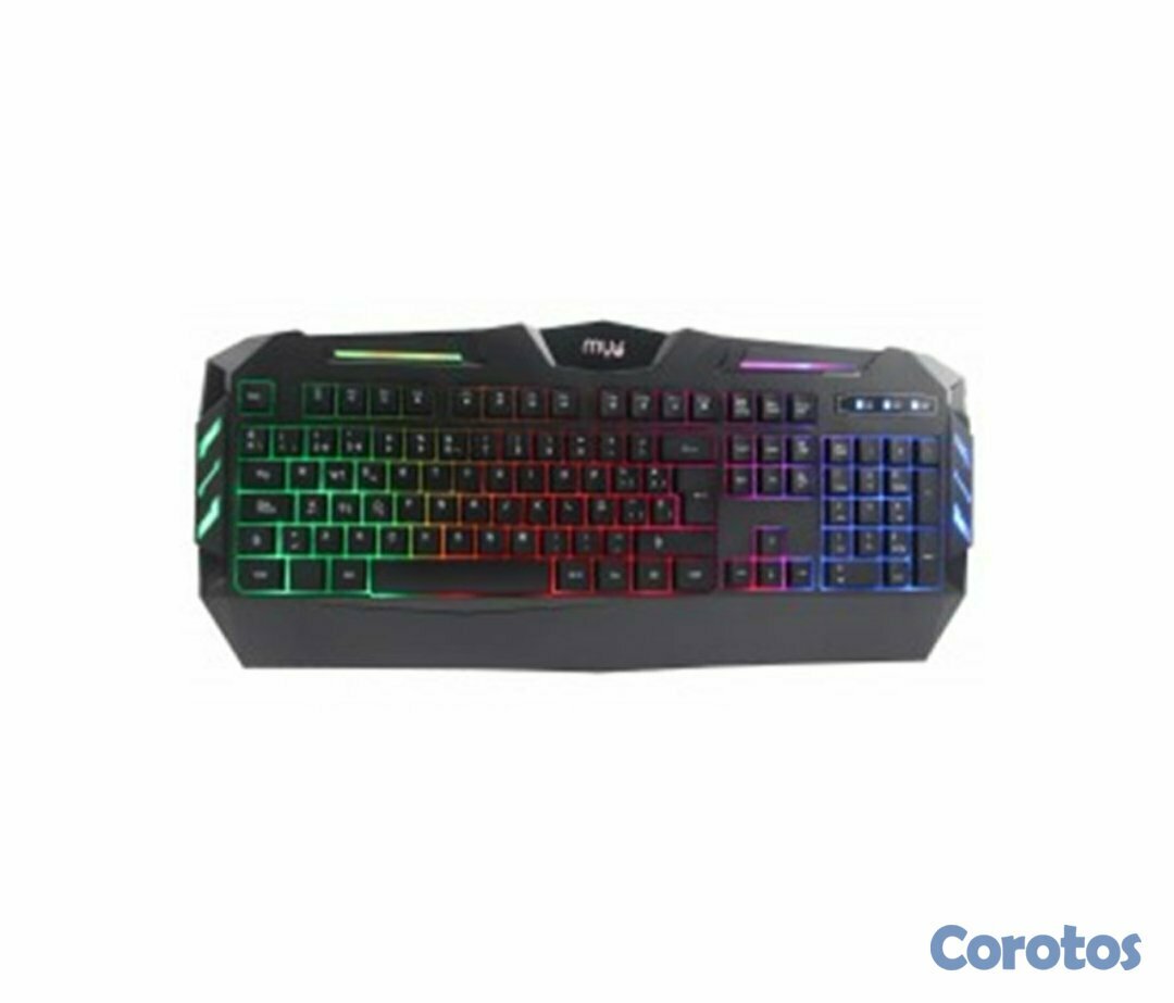 computadoras y laptops - TECLADO GAMING MYO SERIE 5, USB, LED, BACKLIGHTING RAINBOW. ESPAÑOL