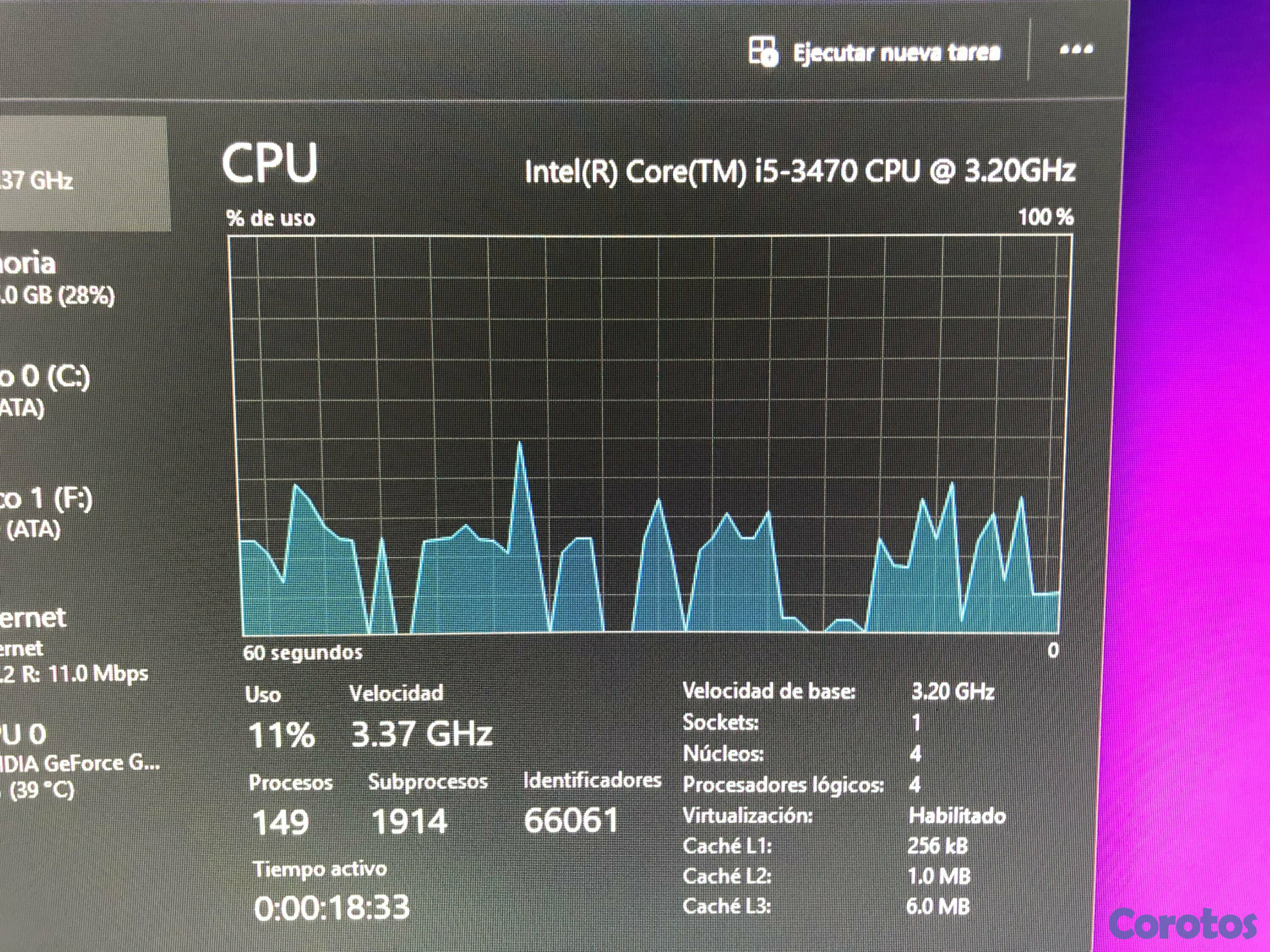 computadoras y laptops - DELL OptiPlex 3010 SFF i5 + GT 1030 + SSD + Monitor, lista para jugar y trabajar 5