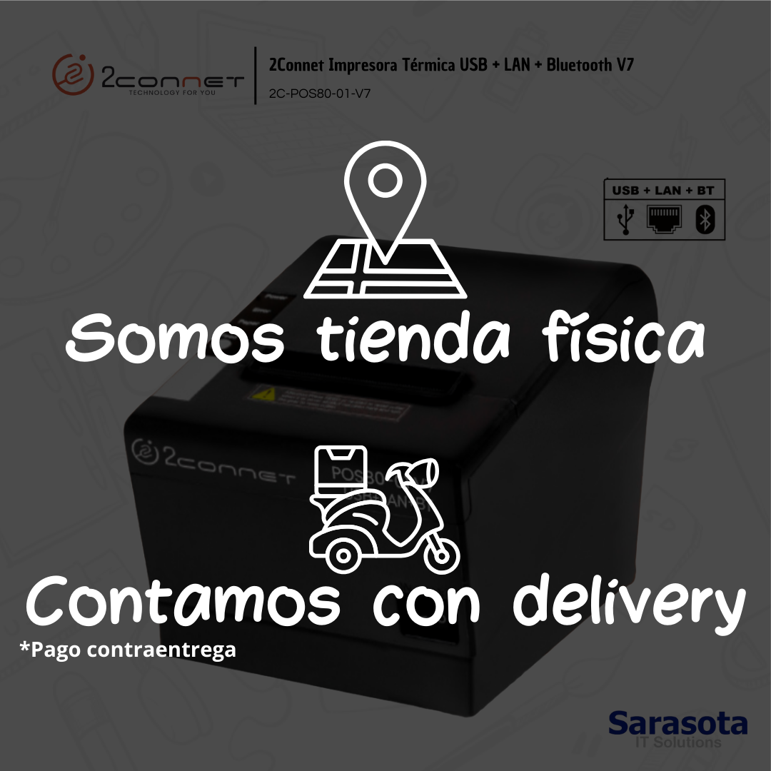 accesorios para electronica - Impresora térmica USB + LAN + Bluetooth 2Connet V7 1