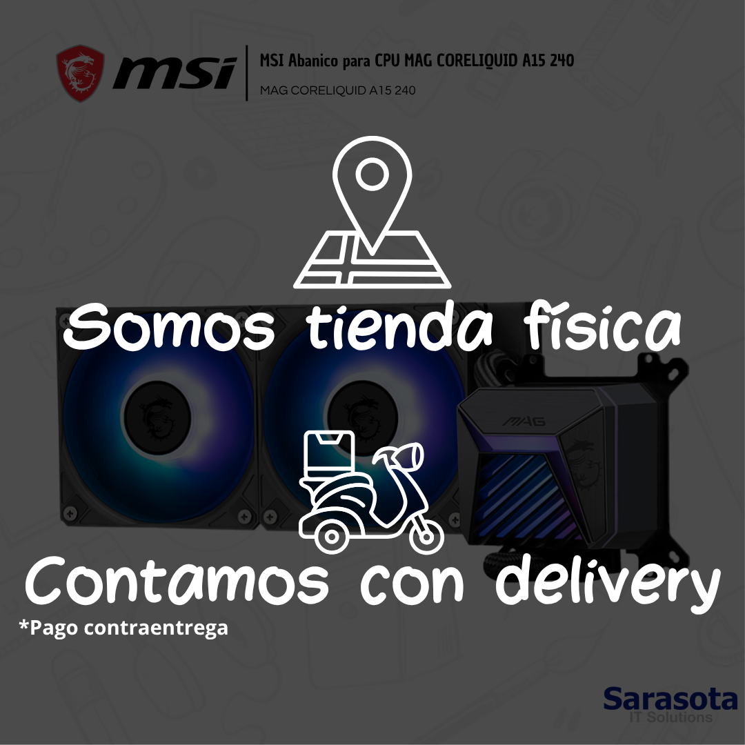 accesorios para electronica - MSI Abanico para CPU MAG CORELIQUID A15 240 1