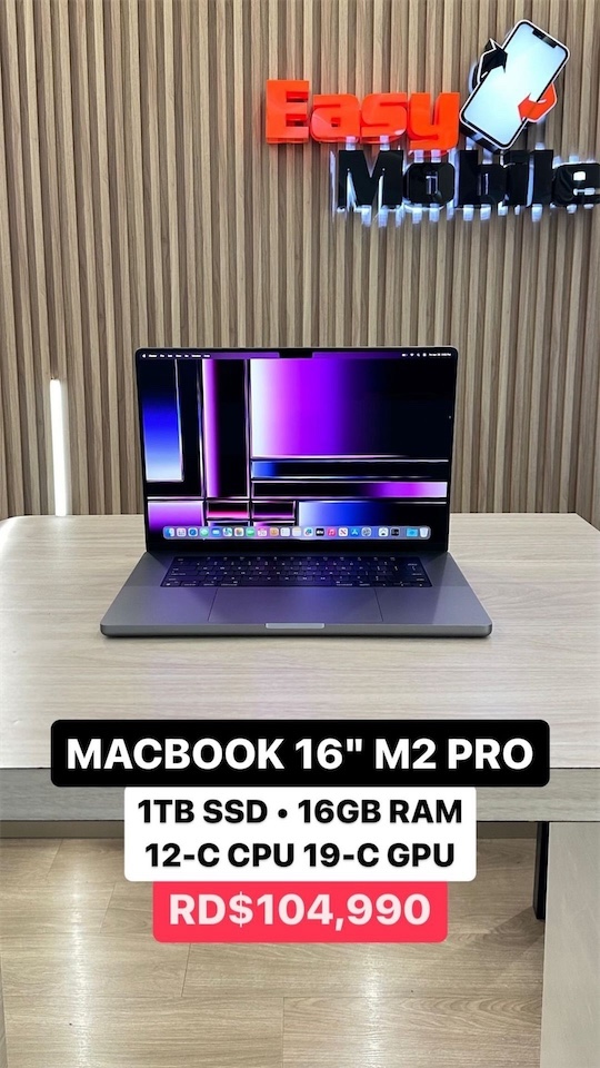 computadoras y laptops - MACBOOK 16” M2 PRO 1TB SSD • 16GB RAM12-C CPU 19-C GPU