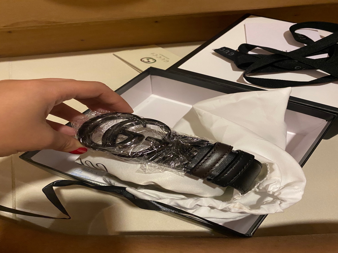 joyas, relojes y accesorios - Correa Gucci size 34 de hombre, reversible negro y marron