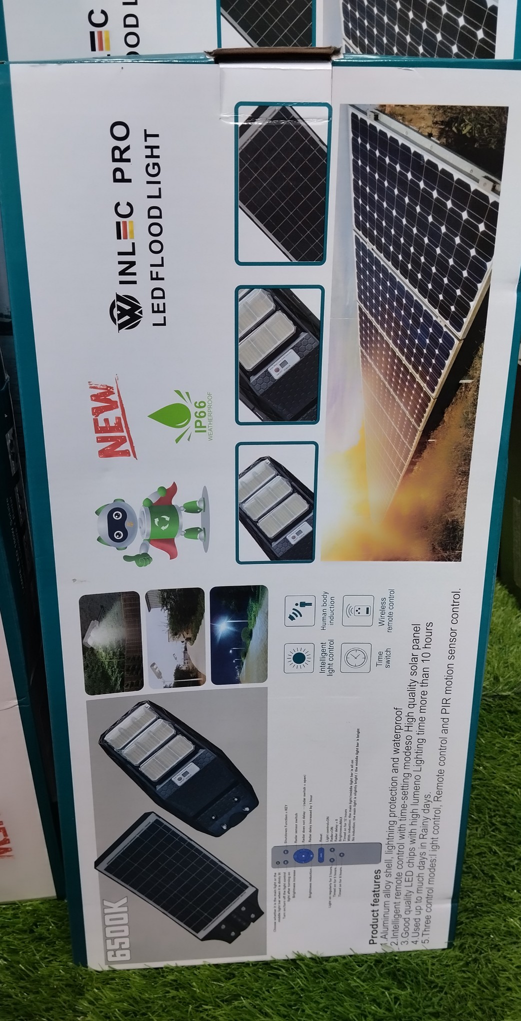 plantas e inversores - Lámpara solar con panel integrado 180 watt. 0