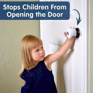 herramientas, jardines y exterior - Seguridad para los niños protector tirador de puerta, cubierta Perilla cerradura 3