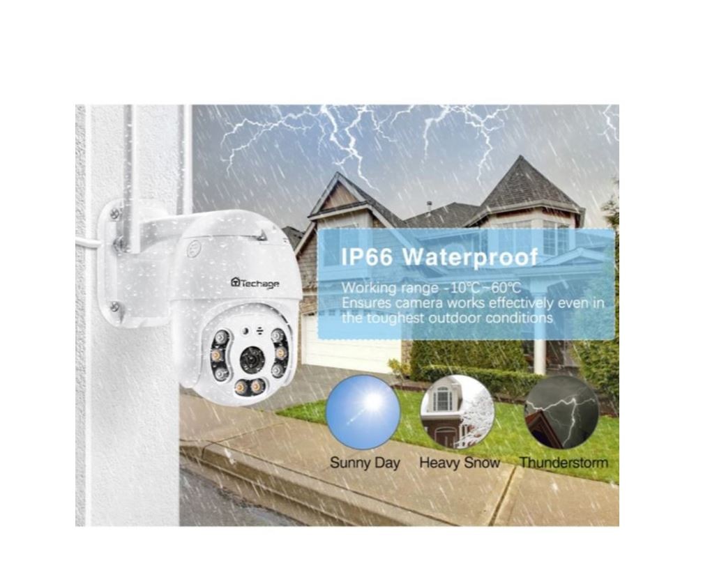 camaras y audio - Cámara wifi de exterior PTZ YOOSEE, gira 360 grados soporta sol y agua 3