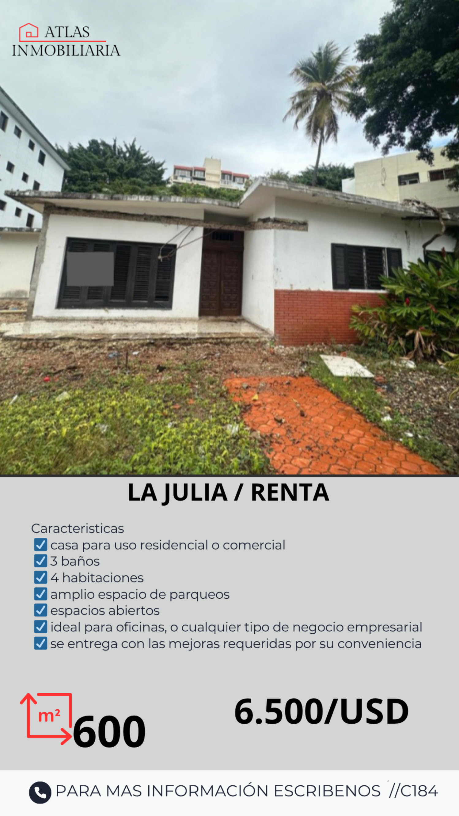 oficinas y locales comerciales - se alquila casa 