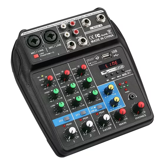 otros electronicos - CONSOLA DE AUDIO MIXER 2 CANALES