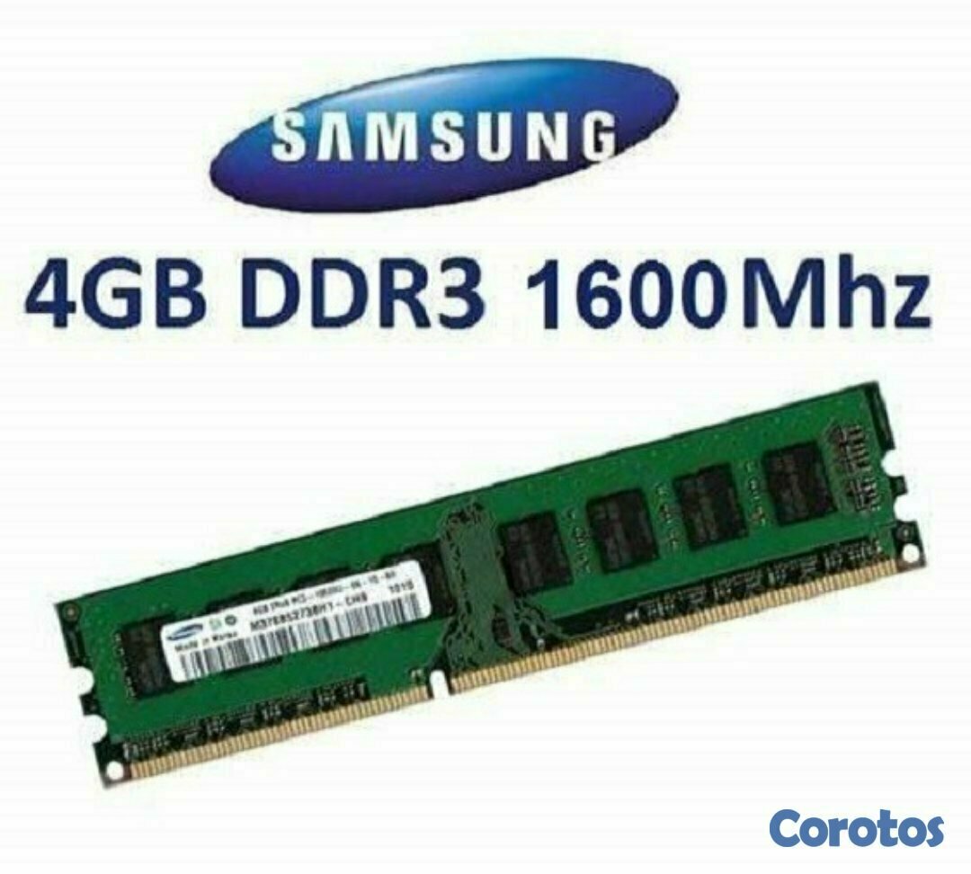 computadoras y laptops - MEMORIA DDR3  DE 4GB PARA PC   SAMSUNG 