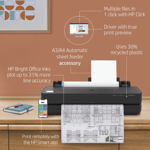 impresoras y scanners - IMPRESORA (PLOTTER) HP DESIGNJET T250 24 PULGADAS LARGE-FORMAT PRINTER