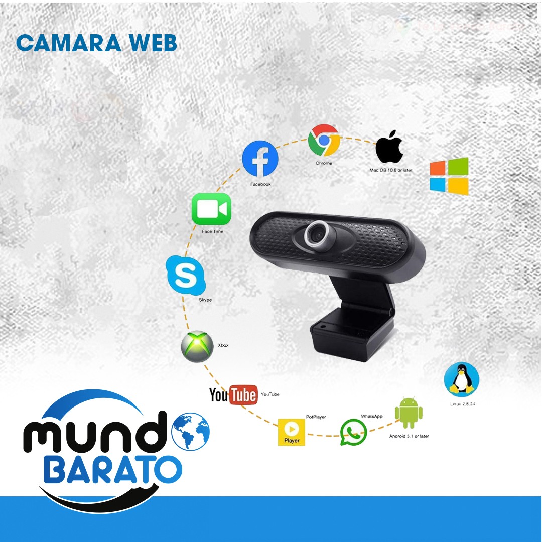 camaras y audio - webcam HD 1080P megap USB, cámara Web con micrófono para PC, portátil, Web cam 0