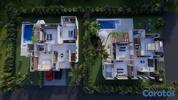 casas vacacionales y villas - VILLA EN JUAN DOLIO  2
