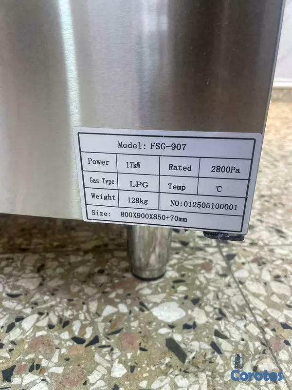 equipos profesionales - Estufa parrilla grill de gas parrillada carnes 6