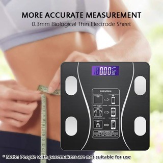 salud y belleza - Báscula de grasa corporal con Bluetooth, báscula de peso inalámbrica inteligente