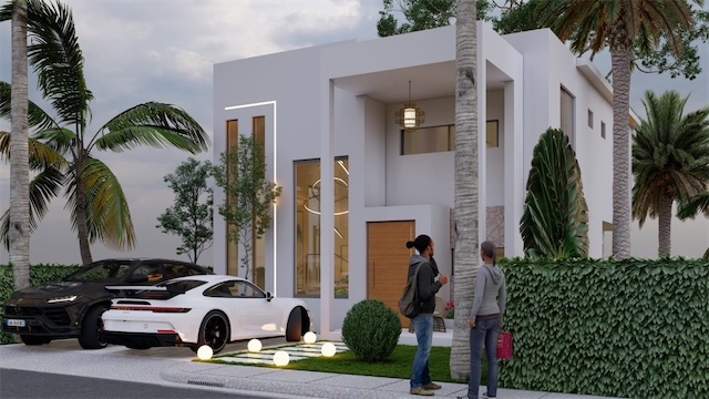 casas vacacionales y villas - Venta de casas con picuzzi incluido en punta cana separe con 2000 Usd 5
