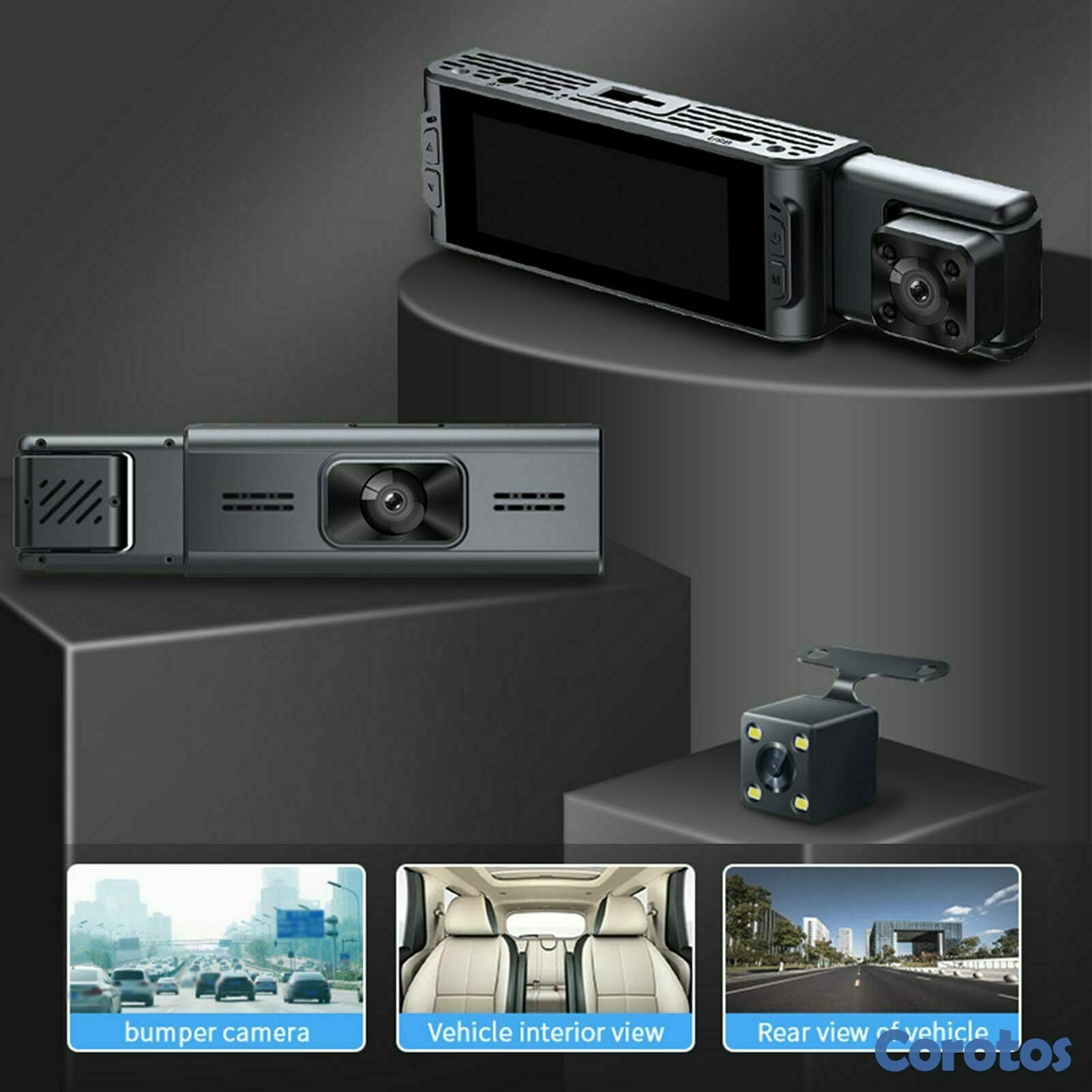 camaras y audio - Cámara 3 en 1 1080P WDR Frontal Interior Trasera 2