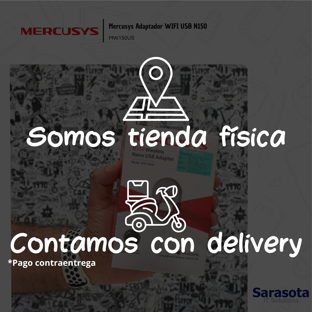 accesorios para electronica - Mercusys Adaptador WIFI USB N150  3