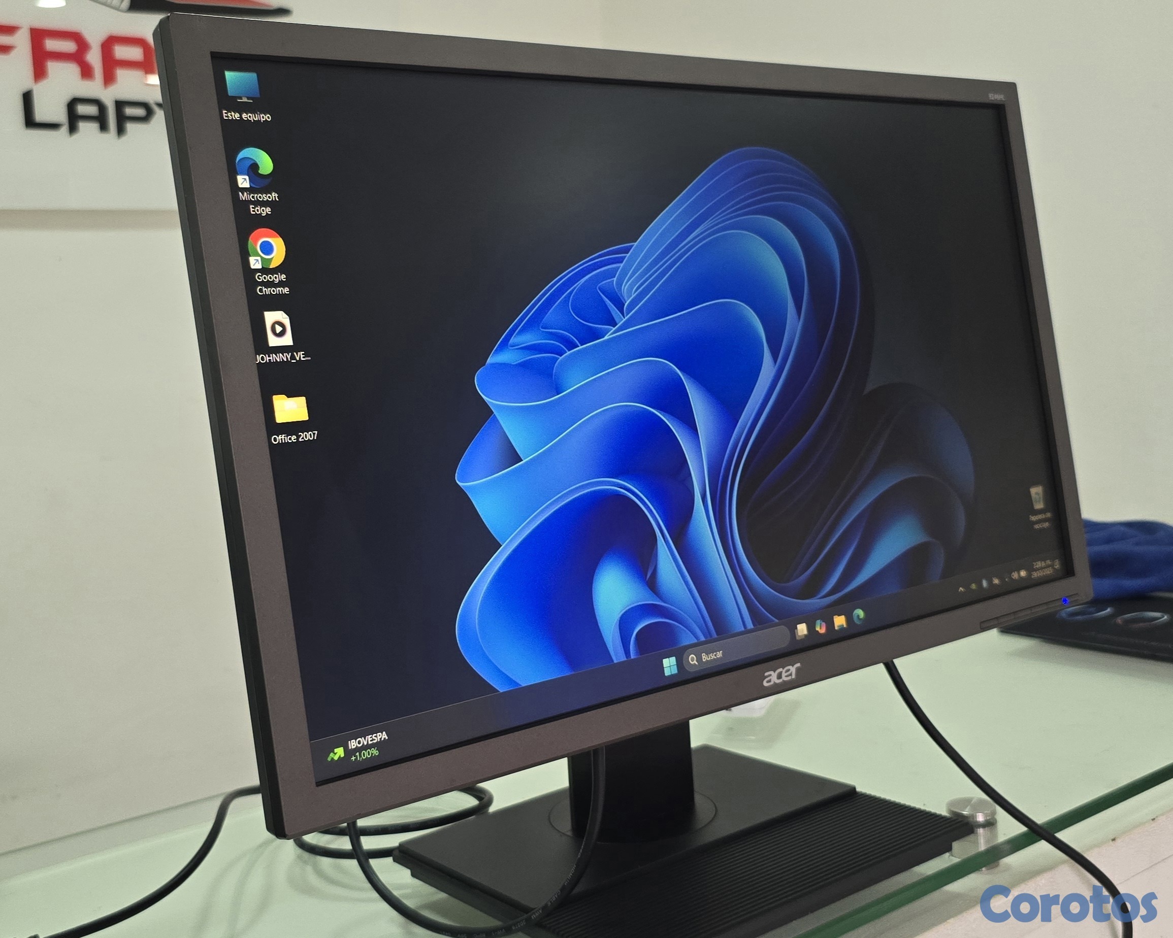 computadoras y laptops - Monitor Acer 20 Pulgadas hdmi Vga y Dvi  1