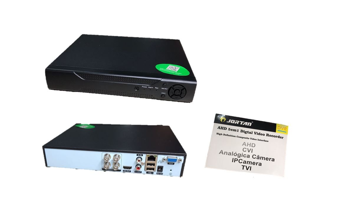 DVR – grabadora de video digital JORTAN de alta calidad admite 4 camaras.

