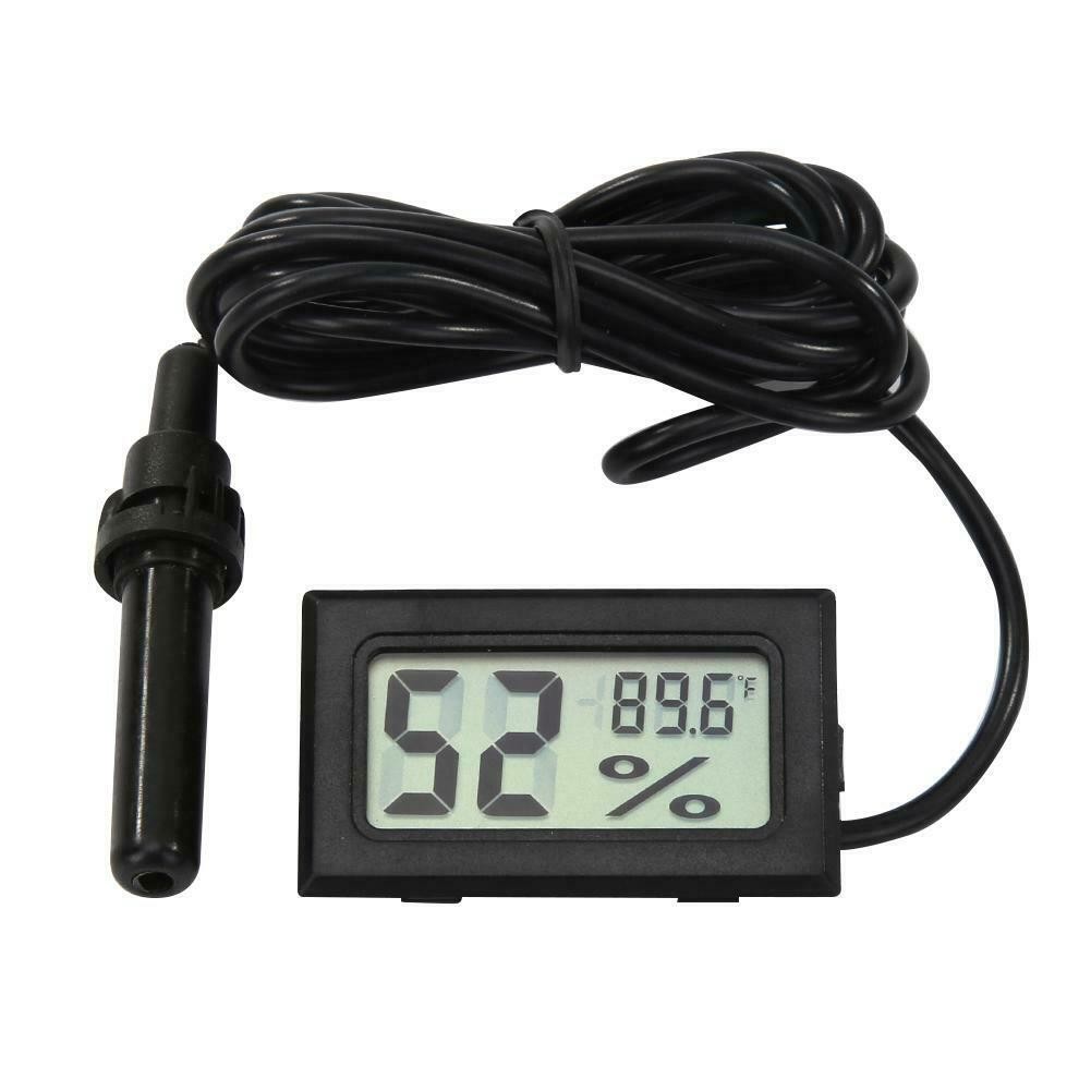 equipos profesionales - Termometro LCD digital Higrometro Sonda Temperatura Humedad 8