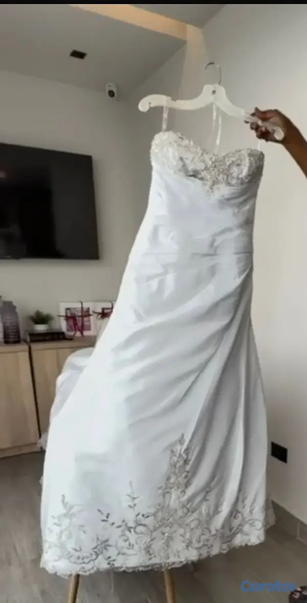 ropa para mujer - Vestido de novia como nuevo una sola postura 10