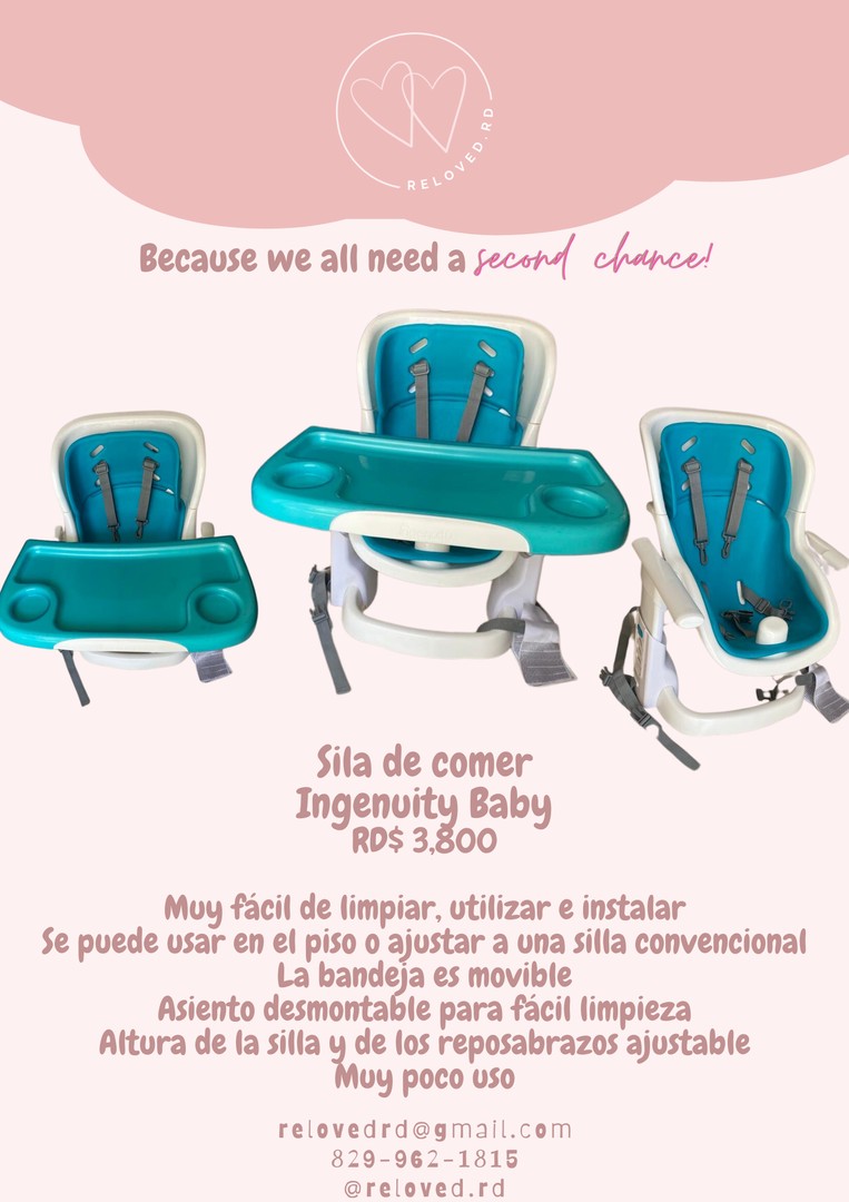 coches y sillas - Silla de comer marca Ingenuity Baby