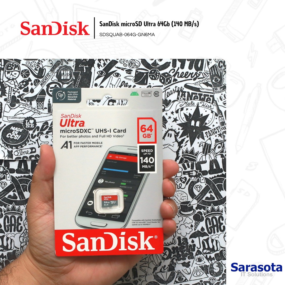accesorios para electronica - SanDisk microSD Ultra 64Gb (140 MB/s) 1