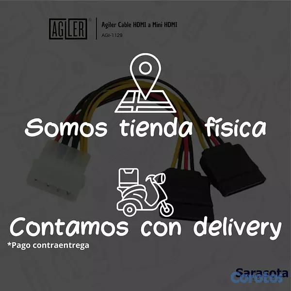 accesorios para electronica - Agiler Adaptador de Power SATA 2