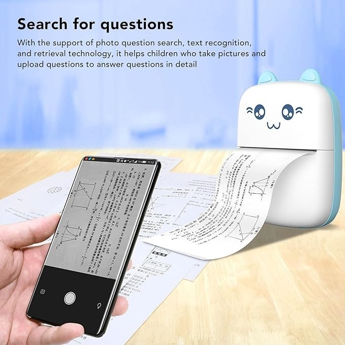 impresoras y scanners - Mini impresora bluetooth termica diseno de gatito 3