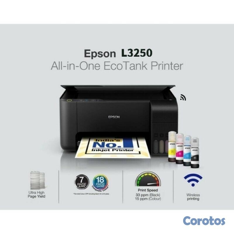 impresoras y scanners - MULTIFUNCIONAL EPSON L3250  TINTA CONTINUA DE FABRICA WI-FI,COPIA ESCANER,IMPRE 1