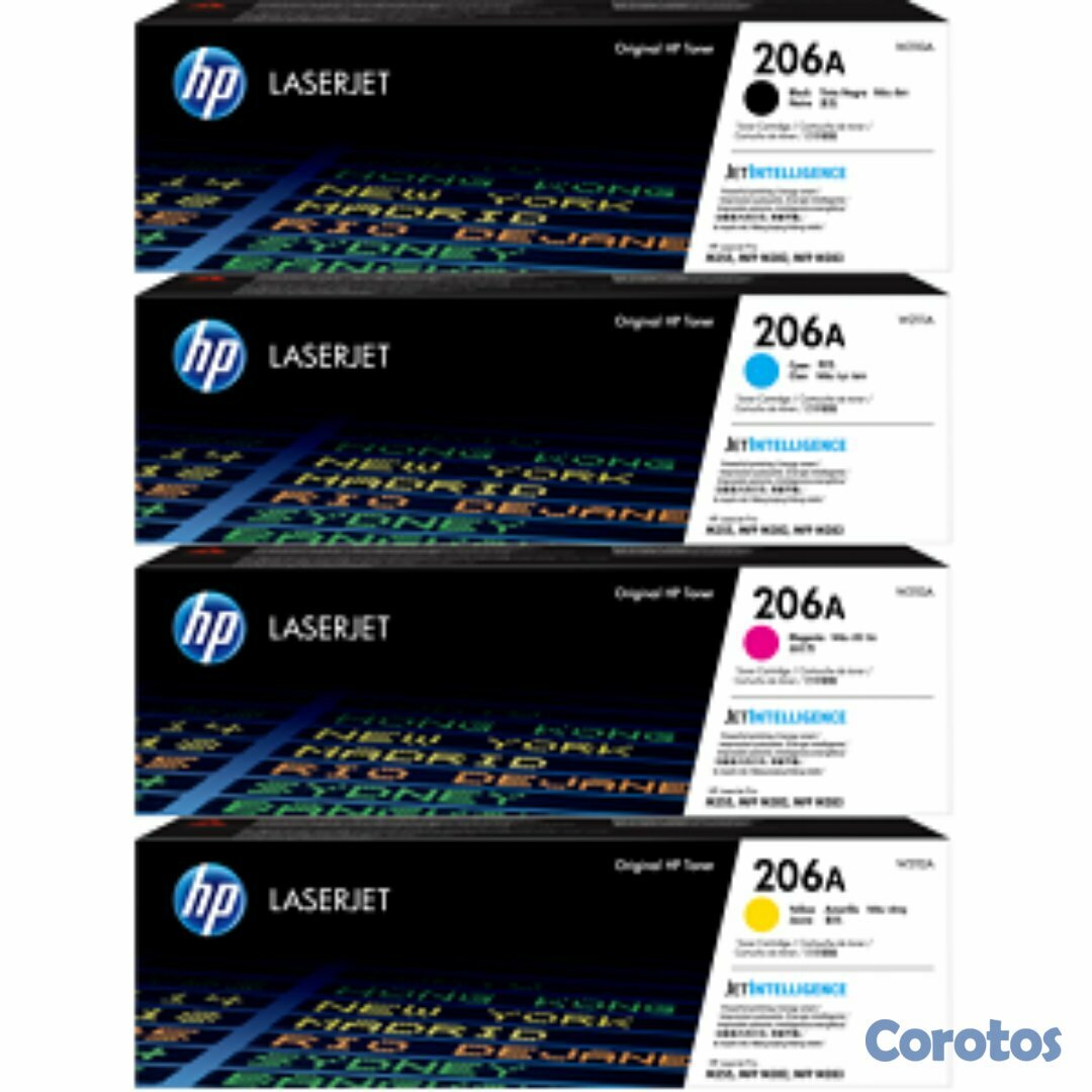 impresoras y scanners - ESPECIAL DE TONER HP 206 ORIGINALES EN TODOS LOS COLORES  2
