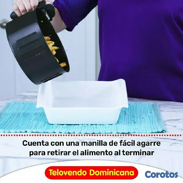 electrodomesticos - FREIDORA DE AIRE CON PANEL DIGITAL MULTIFUNCIONES PARA COCINAR SALUDABLE 4