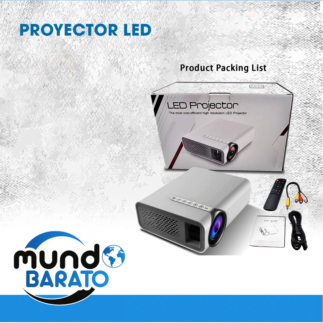 otros electronicos - Proyector LED con HDMI, dispositivo Compatible con USB 1080P HD, videobeam cine 0