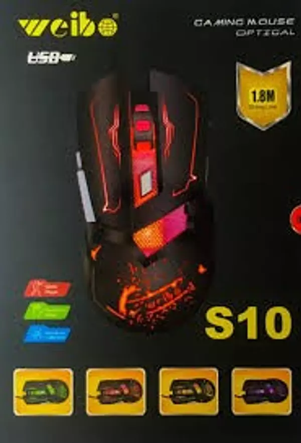 accesorios para electronica - Mouse Gamer Gaming USB Luz RGB 2