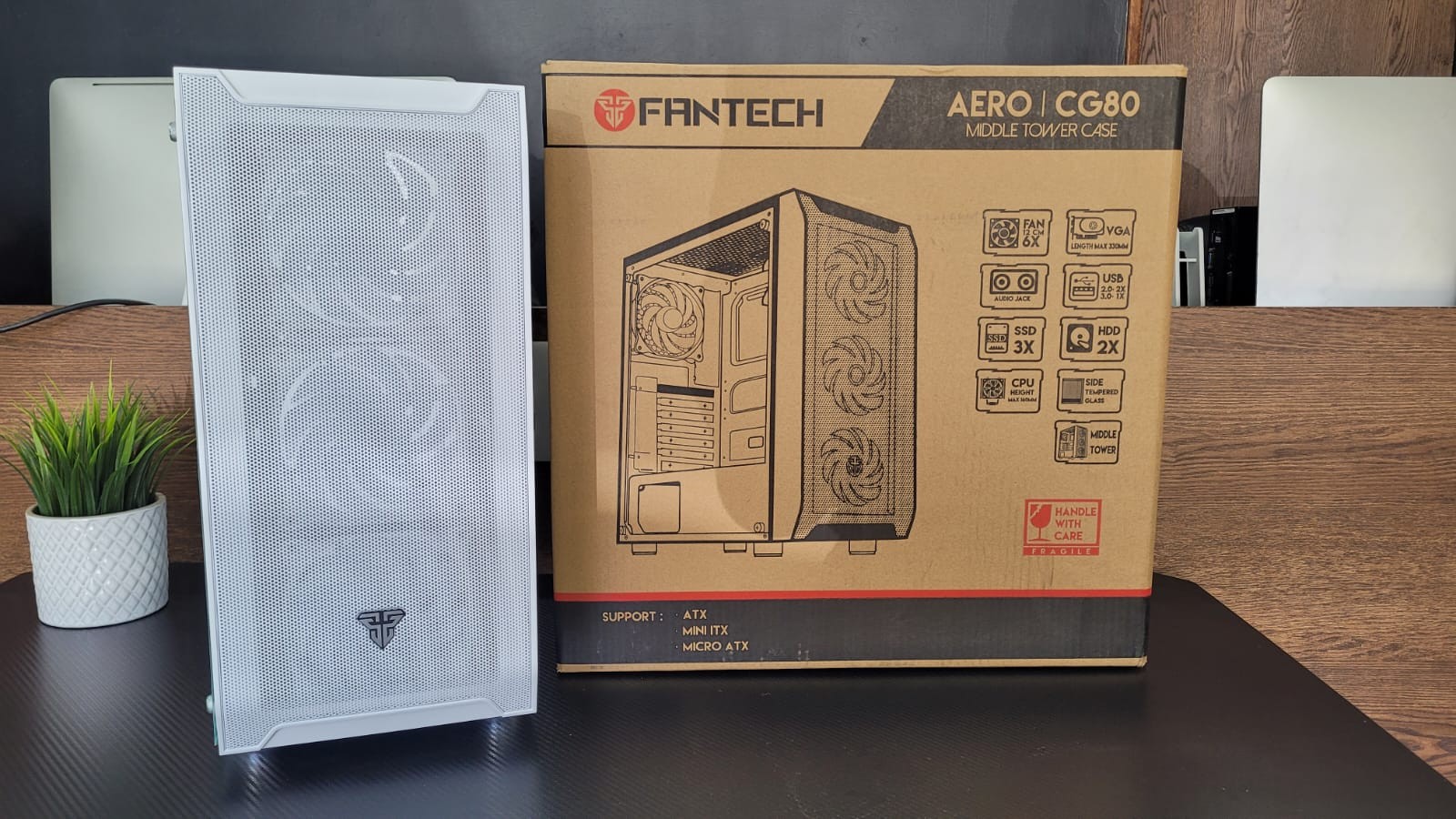 computadoras y laptops - CASE GAMER/ 4 VENTILADORES RGB/ CRISTAL TEMPLADO 2