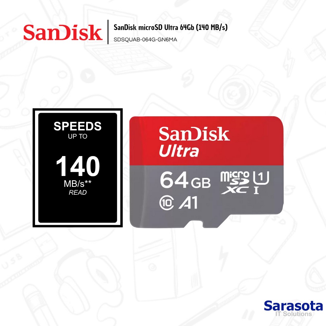accesorios para electronica - SanDisk microSD Ultra 64Gb (140 MB/s) 2