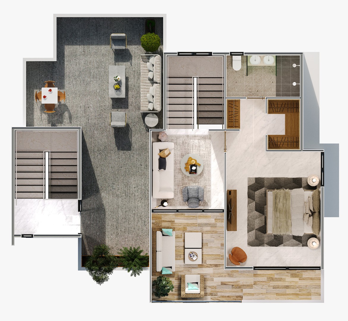 apartamentos - Nuevo Proyecto con Hermoso Concepto Urbanístico  4