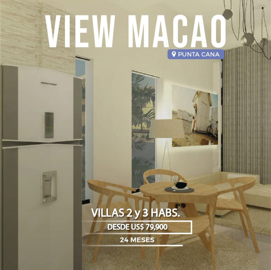 casas vacacionales y villas - Vendo Apartamento Villa En Macao/Punta Cana  8
