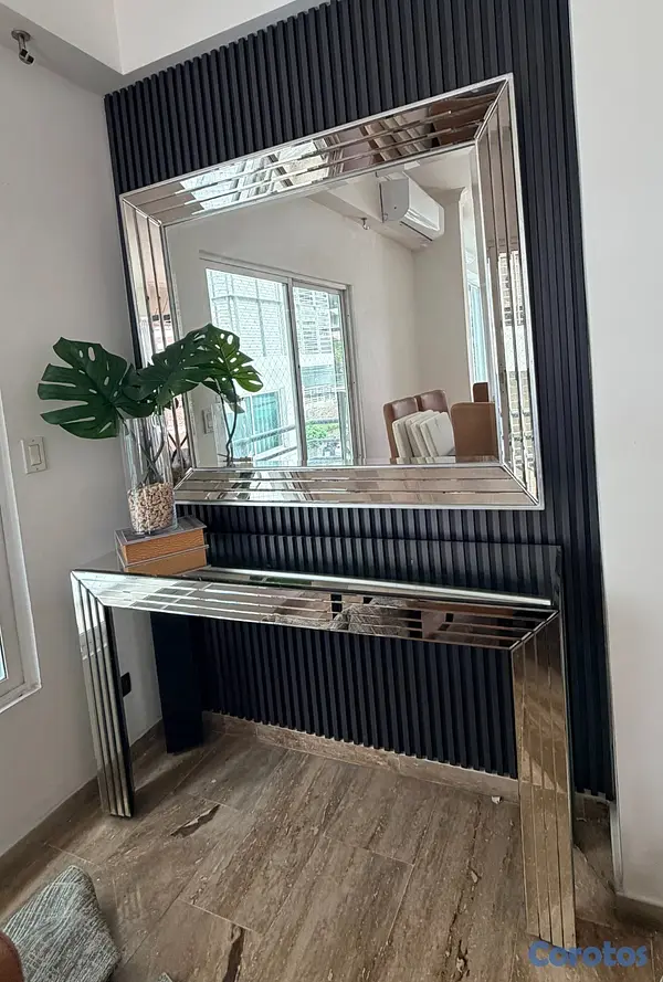 decoración y accesorios - Credenza de Cristal con Espejo de Cristal 2