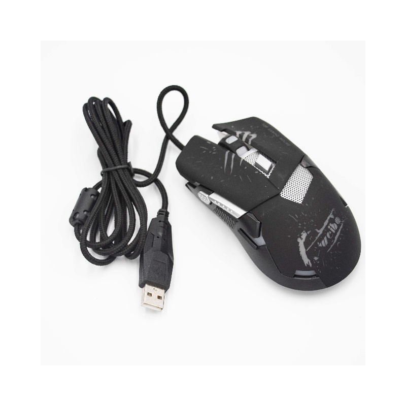 accesorios para electronica - Mouse Gamer Gaming USB Luz RGB 2