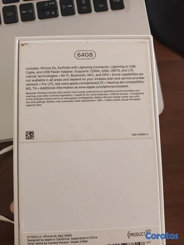 celulares y tabletas - VENDO IPHONE XR 64 GB  2