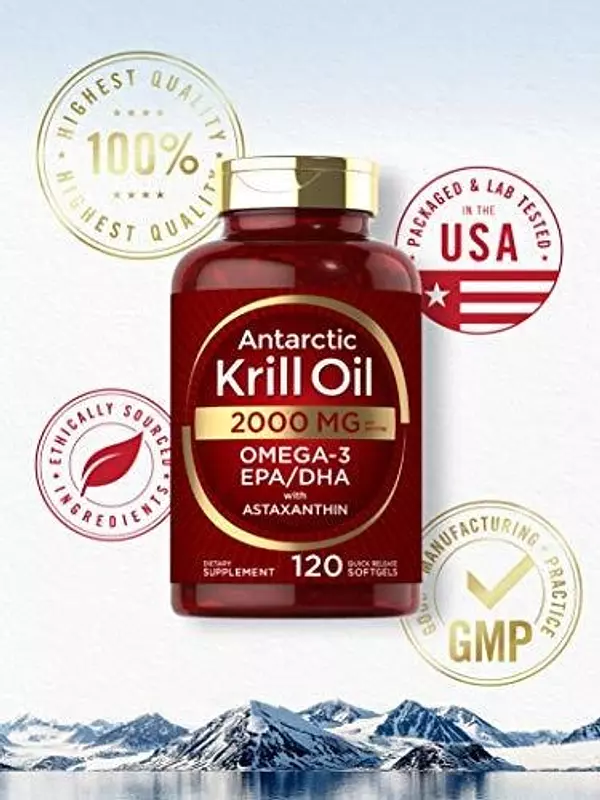 Salud y Equipamiento Médico - Aceite De Krill Antartico 2000 Mg Omega 3 Epa/dha 120 Cap 2