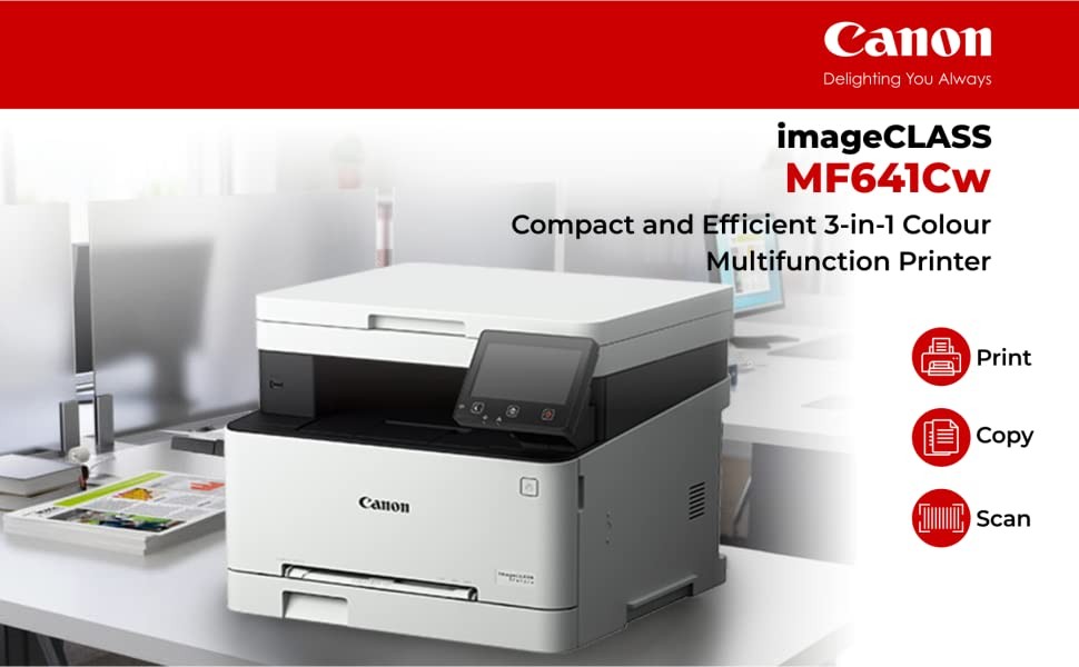 impresoras y scanners - MULTIFUNCION LASER A CANON Color imageCLASS MF641Cw IMPRESORA,COPIA,SCANER,Wi-Fi 2