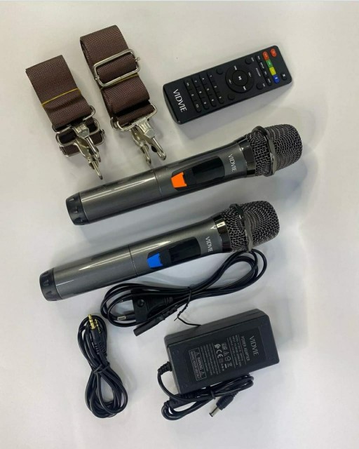 camaras y audio - Parlante bocina VIDVIE con micrófono Kareoke 2