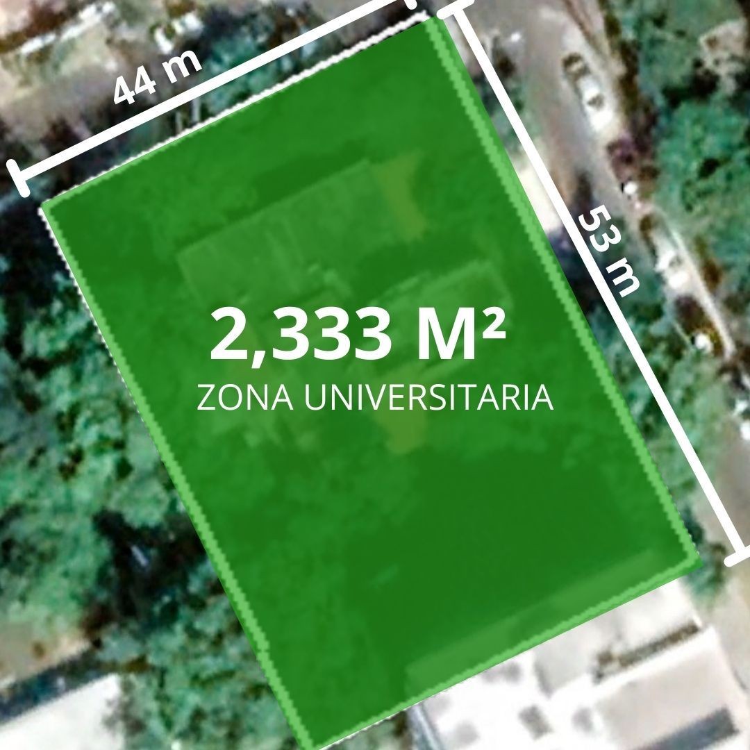 solares y terrenos - Solar en venta en Zona Universitaria de 2,333m2
