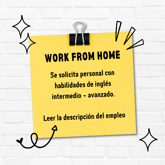 empleos disponibles - EMPLEO WORK FROM HOME (REMOTO)