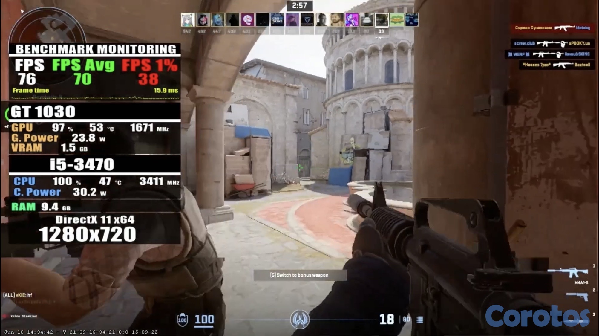 computadoras y laptops - DELL OptiPlex 3010 SFF i5 + GT 1030 + SSD + Monitor, lista para jugar y trabajar 10