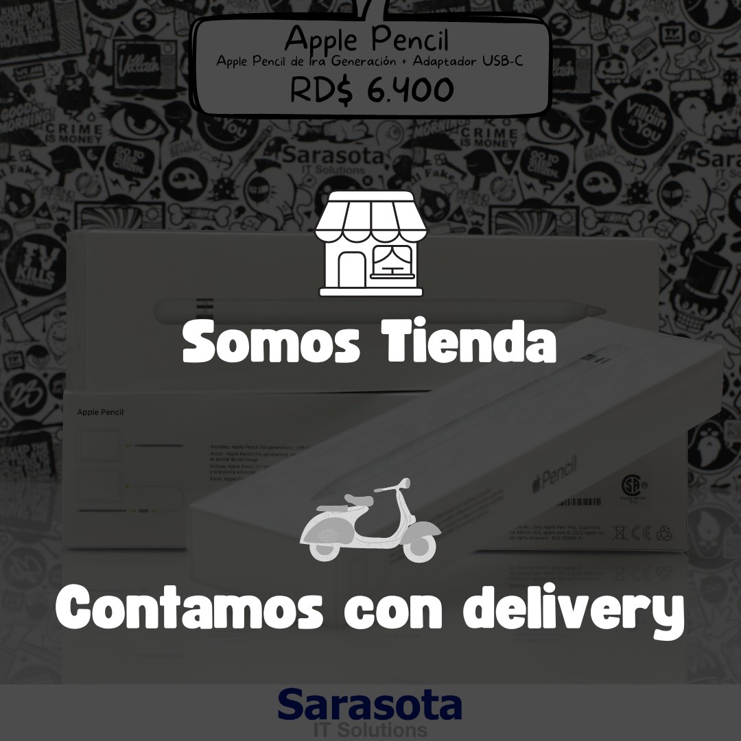 celulares y tabletas - Apple Pencil 1ra Generación con adaptador USB-C (Somos Sarasota) 1
